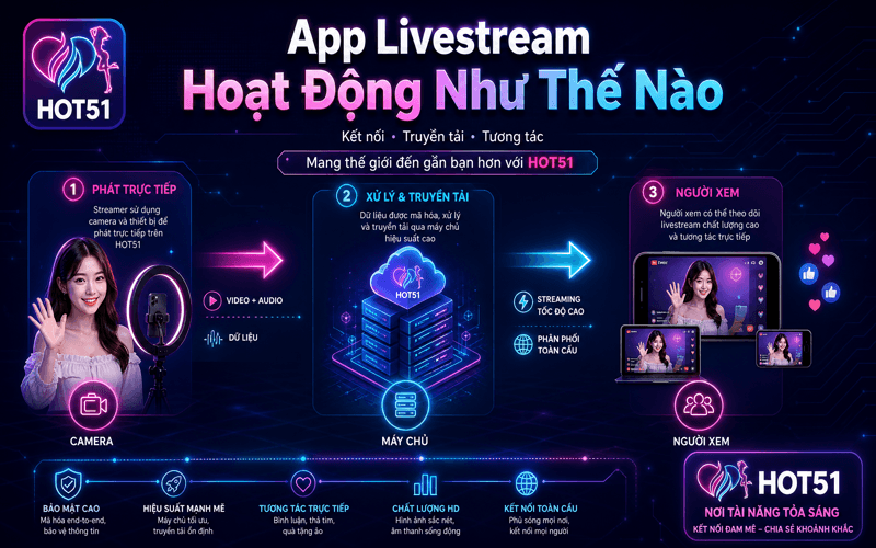 App Livestream Hoạt Động Như Thế Nào?