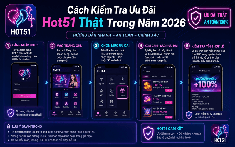 Cách Kiểm Tra Ưu Đãi Hot51 Thật Trong Năm 2026