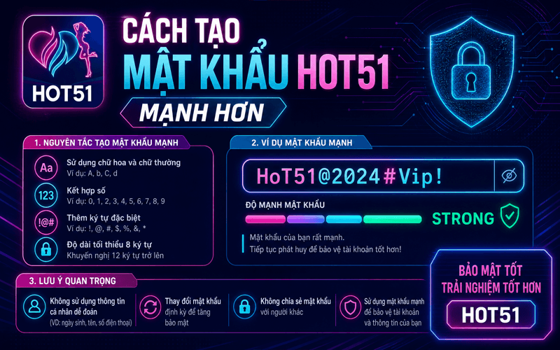 Cách Tạo Mật Khẩu Hot51 Mạnh Hơn