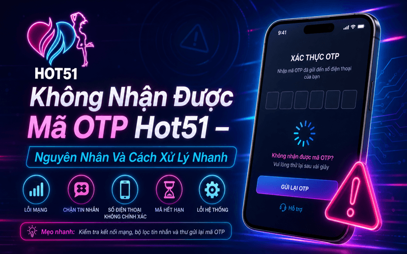 Không Nhận Được Mã OTP Hot51 – Nguyên Nhân Và Cách Xử Lý Nhanh