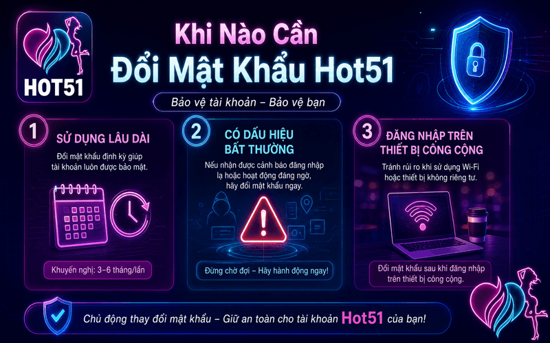 Khi Nào Cần Đổi Mật Khẩu Hot51?