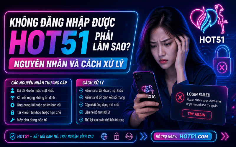 Không Đăng Nhập Được Hot51 Phải Làm Sao? Nguyên Nhân Và Cách Xử Lý