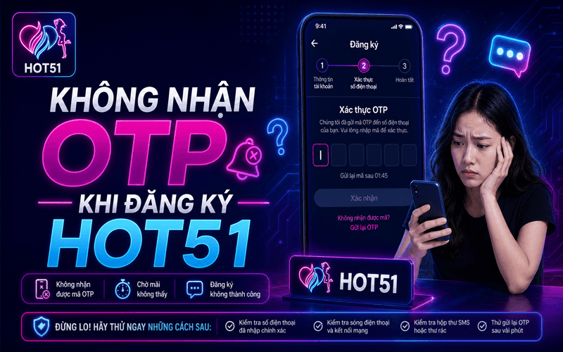 Không Nhận OTP Khi Đăng Ký Hot51