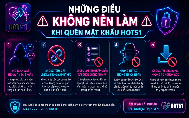 Những Điều Không Nên Làm Khi Quên Mật Khẩu Hot51
