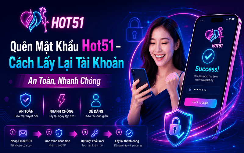 Quên Mật Khẩu Hot51 – Cách Lấy Lại Tài Khoản An Toàn, Nhanh Chóng