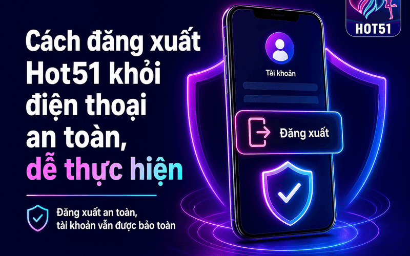 Cách đăng xuất Hot51 khỏi điện thoại an toàn, dễ thực hiện