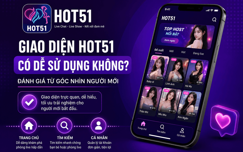 Giao diện Hot51 có dễ sử dụng không? Đánh giá từ góc nhìn người mới