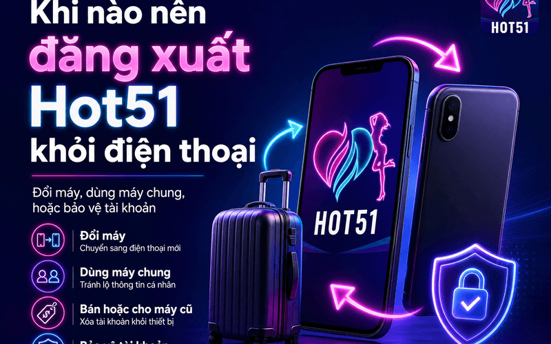 Khi nào nên đăng xuất Hot51 khỏi điện thoại?