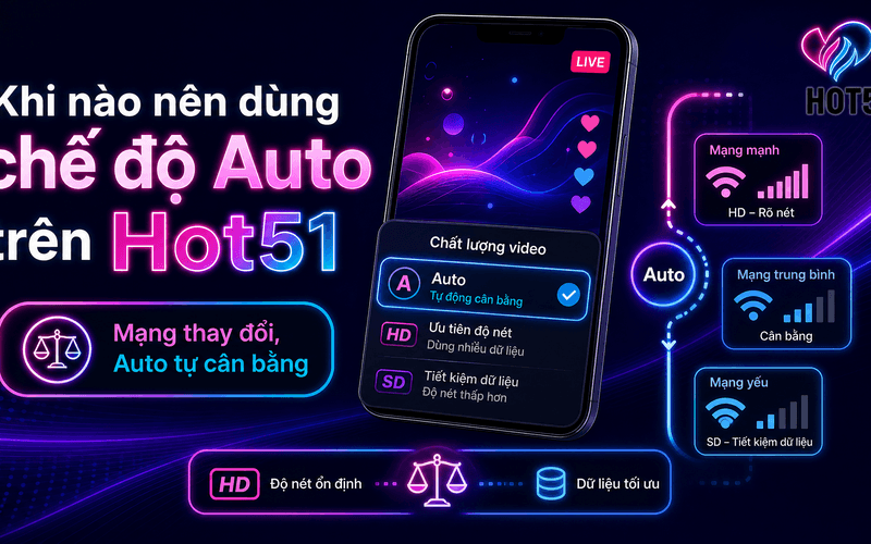 Khi nào nên dùng chế độ Auto trên Hot51?