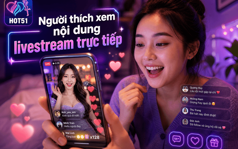 Người thích xem nội dung livestream trực tiếp