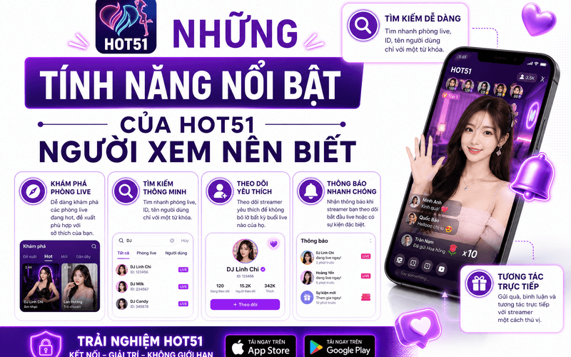 Những tính năng nổi bật của Hot51 người xem nên biết