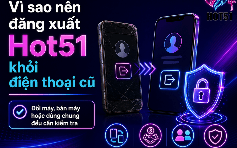 Vì sao nên đăng xuất Hot51 khỏi điện thoại cũ?