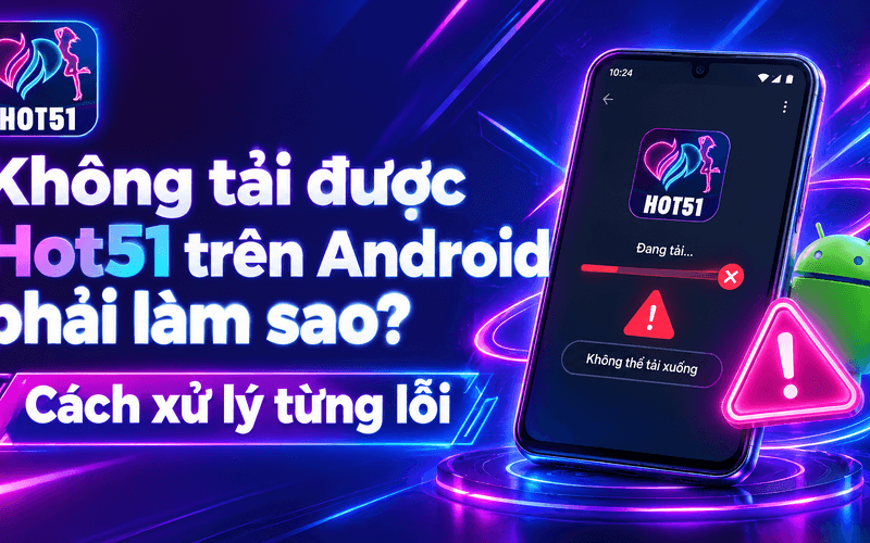 Không tải được Hot51 trên Android phải làm sao? Cách xử lý từng lỗi