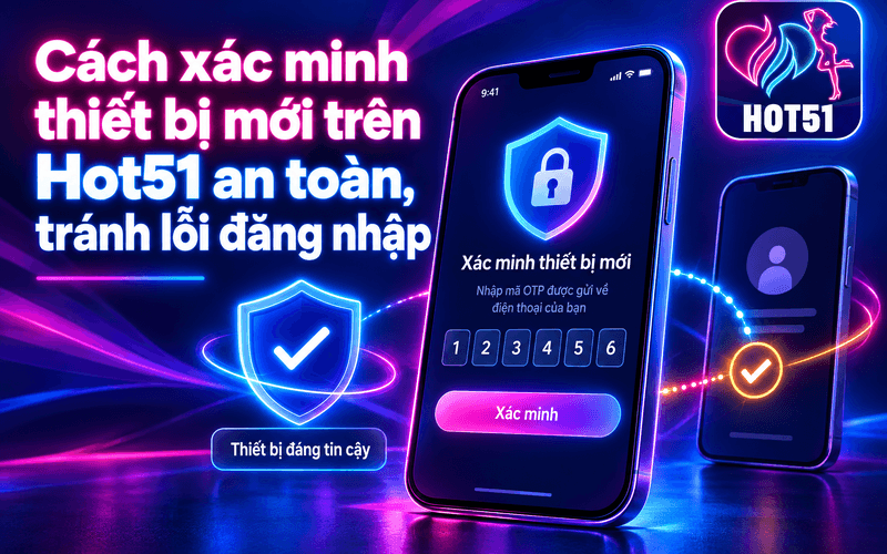 Cách xác minh thiết bị mới trên Hot51 an toàn, tránh lỗi đăng nhập